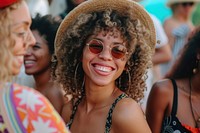 South afican festival laughing portrait.