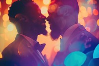 Black gay couple dancing on wedding celebrate photography adult red.