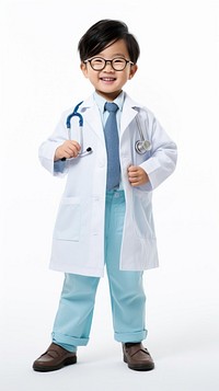 Japanese kid doctor costume child stethoscope.