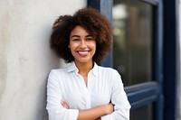 Black woman smiling smile adult. AI generated Image by rawpixel.