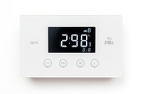 Digital Thermostat electronics white background architecture.