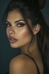 A latina Colombian model portrait adult photo.