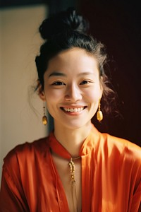 Chinese woman smiling adult smile architecture.