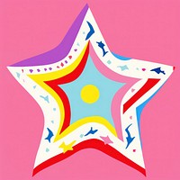Star symbol shape art. AI generated Image by rawpixel.