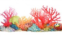 Coral reef border aquarium outdoors nature.