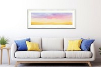 Vanilla sky border furniture panoramic painting.