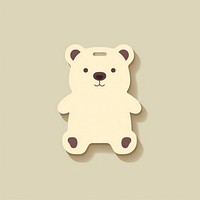 PNG Price tag paper label bear shape mammal anthropomorphic representation. AI generated Image by rawpixel.