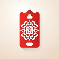PNG Chinese shape red copy space decoration. AI generated Image by rawpixel.