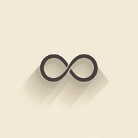 Infinity symbol shape logo. AI generated Image by rawpixel.
