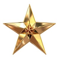 A Christmas star gold christmas symbol.