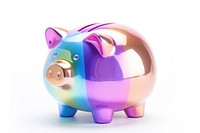 Piggy bank white background representation investment.