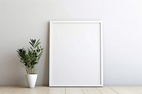 Picture frame in minimal style wall architecture plant.