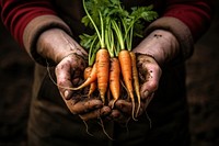 Carrot vegetable gardening holding. AI generated Image by rawpixel.