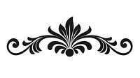 Flower pattern white black. AI generated Image by rawpixel.