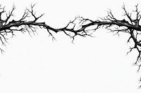 Branch frame silhouette drawing sketch.