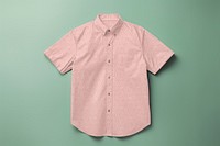 Men's pink shirt mockup psd