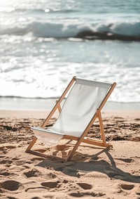 Beach chair  furniture outdoors summer.