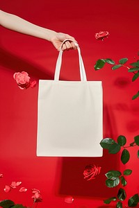 Tote bag  rose handbag flower.