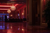 Casino ballroom flooring lighting.