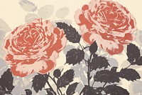 A romantic valentine roses background backgrounds painting flower.