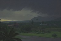 Heavy rain storm landscape outdoors nature. AI generated Image by rawpixel.