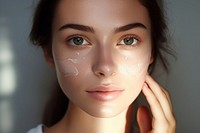 Young woman skin portrait applying. AI generated Image by rawpixel.