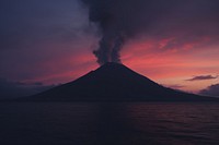 Volcano mountain outdoors nature.