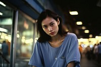 Asian young woman photography portrait adult. AI generated Image by rawpixel.