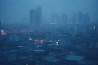 Bangkok cityscape architecture outdoors building. AI generated Image by rawpixel.