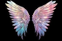 Angle wings iridescent angel lightweight creativity.