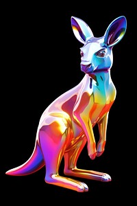Kangaroo iridescent wallaby animal mammal.