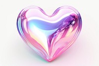 Heart iridescent backgrounds white background abstract.