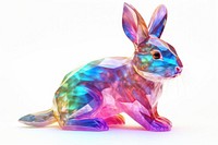 Rabbit iridescent animal mammal rodent.
