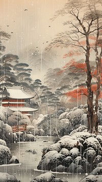Snow outdoors nature winter. AI generated Image by rawpixel.
