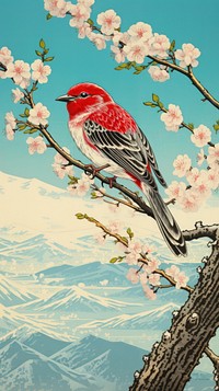 Blossom bird outdoors nature. AI generated Image by rawpixel.