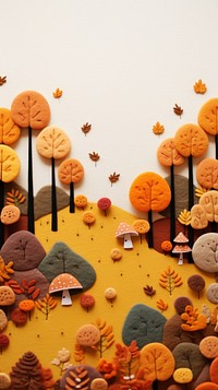 Autumn forest scene art backgrounds confectionery.