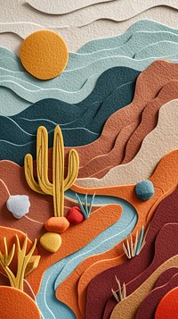 Desert art backgrounds pattern.