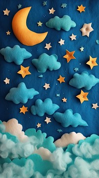 Wallpaper of felt starry sky backgrounds astronomy textile.