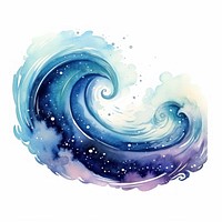 Wave in Watercolor style pattern galaxy nature.