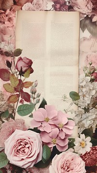 Wallpaper ephemera pale rose flower plant petal.