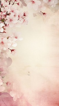 Wallpaper ephemera pale cherry blossom flower plant petal.
