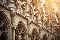 Gothic facade architecture building spirituality. AI generated Image by rawpixel.
