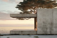 Architecture building tree outdoors. AI generated Image by rawpixel.