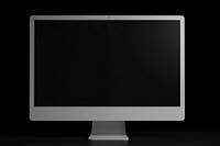 White blank computer   television screen electronics.