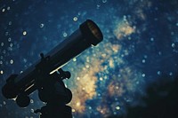 Telescope night astronomy outdoors.