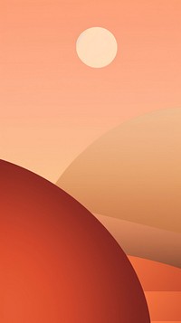  Minimal wallpaper graphics sunset nature. AI generated Image by rawpixel.