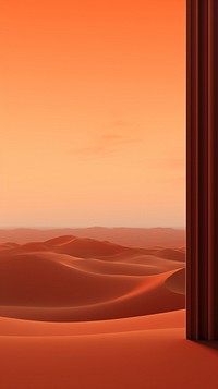  Minimal wallpaper horizon desert nature. AI generated Image by rawpixel.