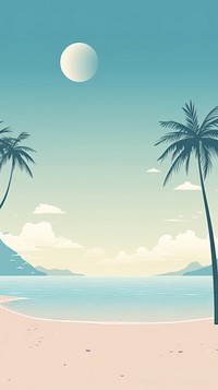  Beach outdoors nature summer. AI generated Image by rawpixel.