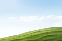 Hilly grass field with a cypress tree landscape nature backgrounds. AI generated Image by rawpixel.