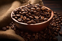 Coffee beans refreshment ingredient chocolate.